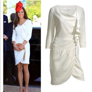 Reiss ivory dress size 4, seen on Kate Middleton